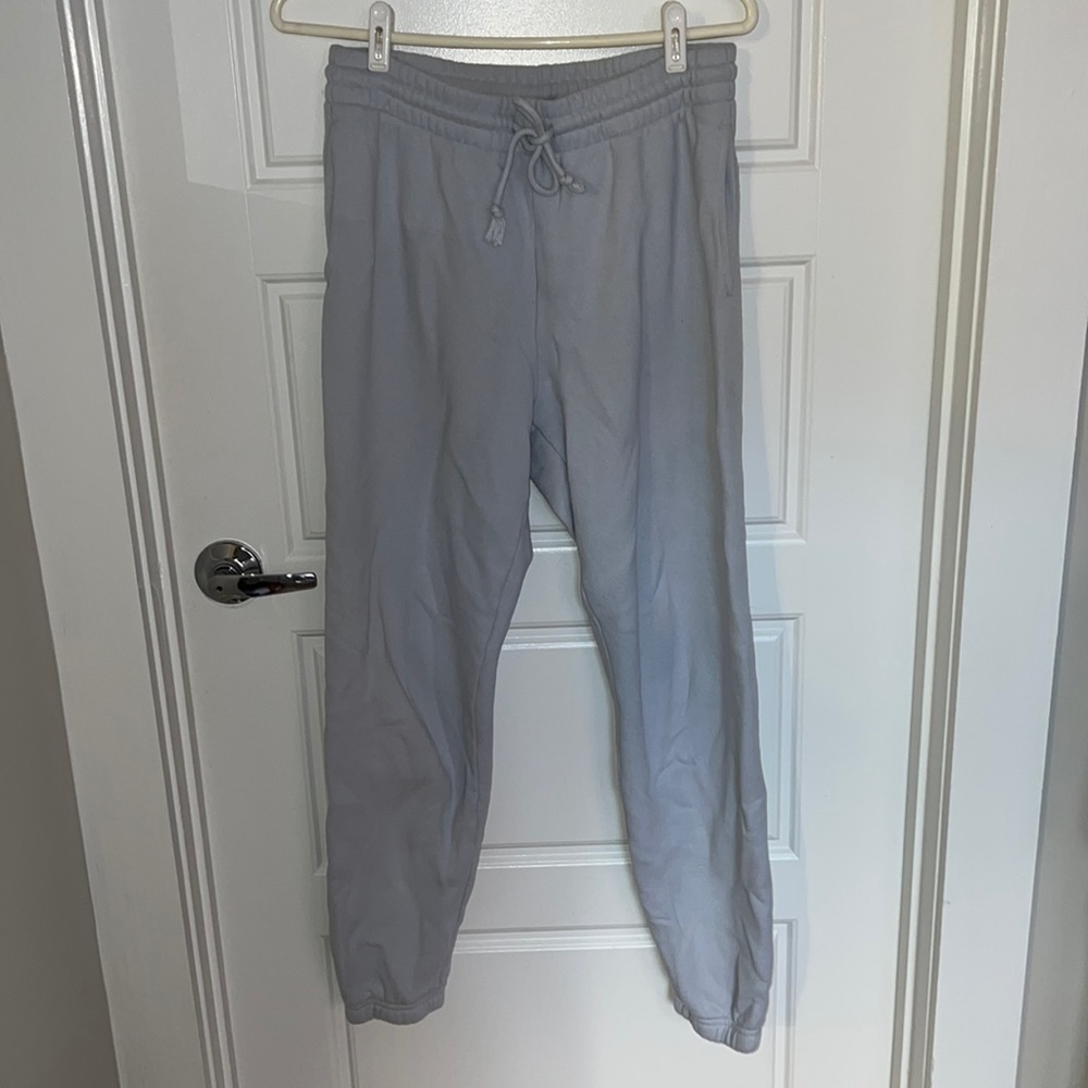 Light Blue TNA Cozy Fleece Jogger Sweatpants
